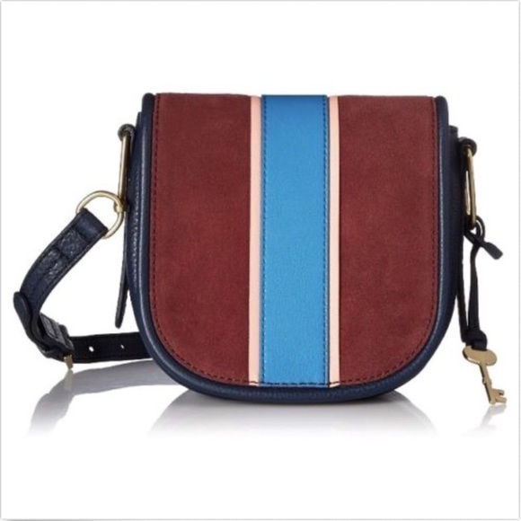Fossil Handbags - Fossil Rumi Crossbody leather bag Cabernet NWT